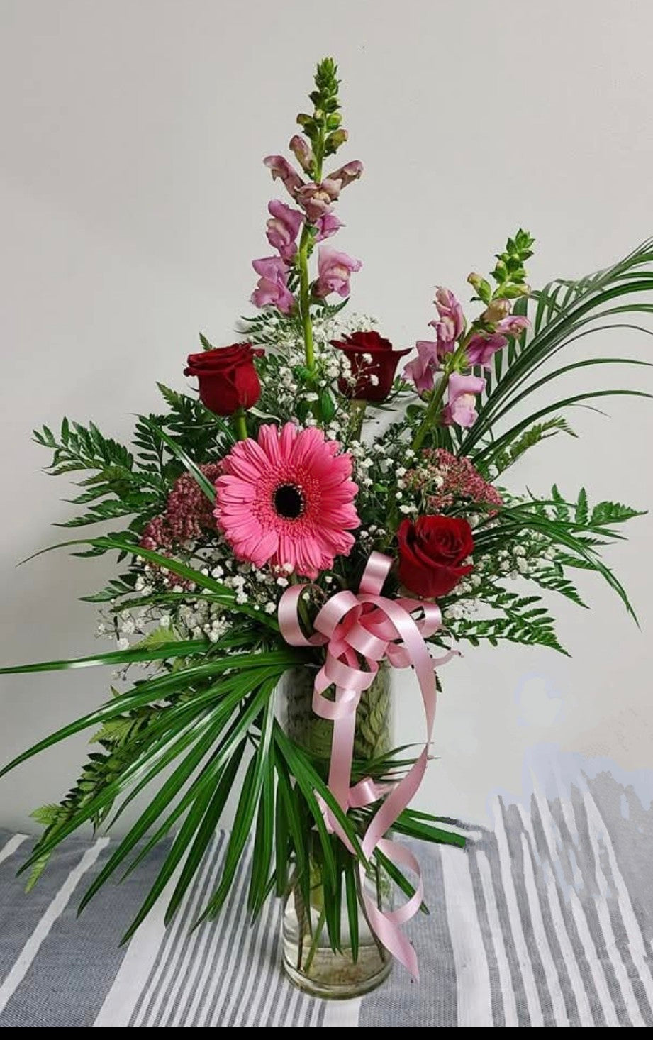 Vases de SYMPATHIES - rouge et rose