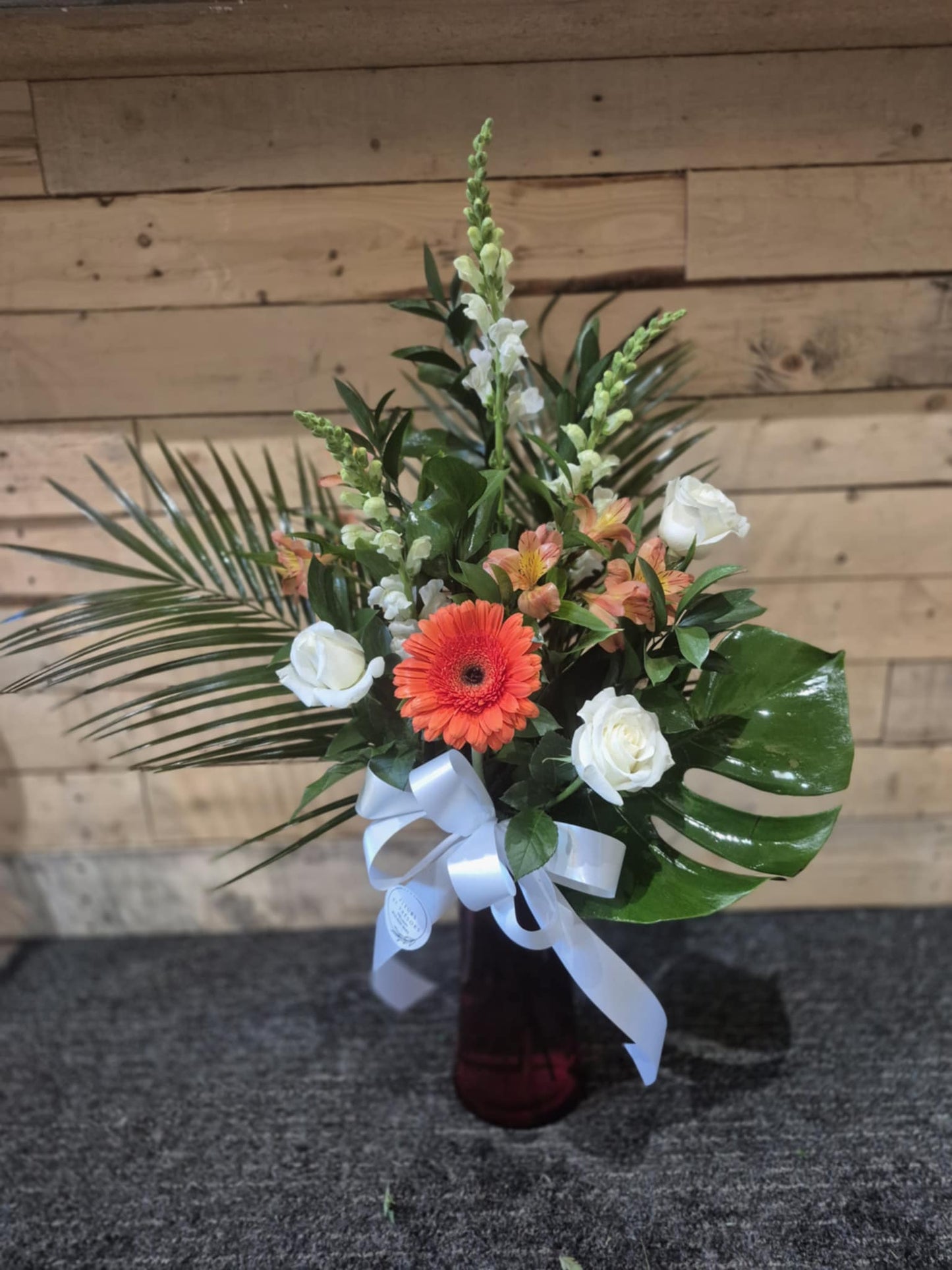 Vases de SYMPATHIES - Orange et Blanc