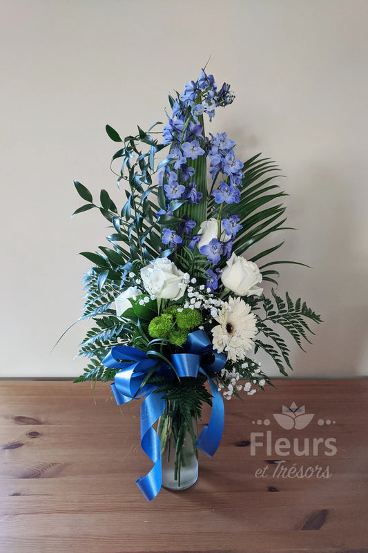 Vases de SYMPATHIES - Bleu et Blanc