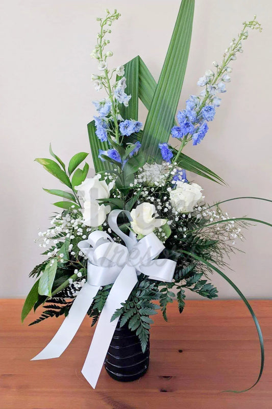 Vases de SYMPATHIES - Blanc et bleu
